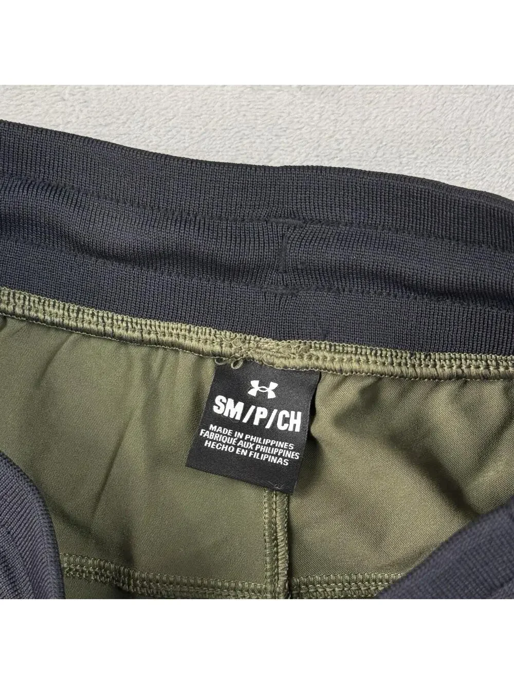 Under Armour Men's Elite Green Camo Tapered Printed Joggers SizeS Zip Pocket Gym - Picture 3 of 10